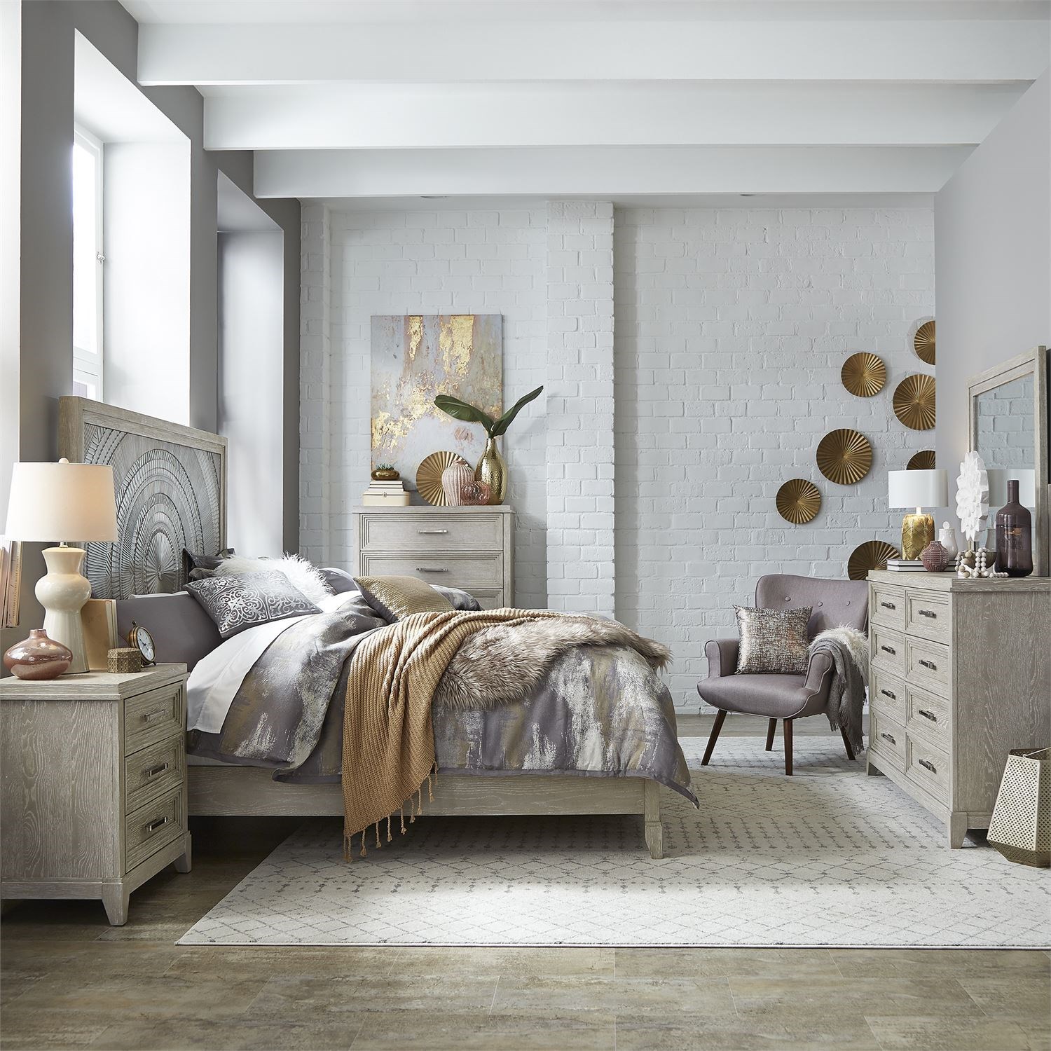 Belmar white store bedroom set